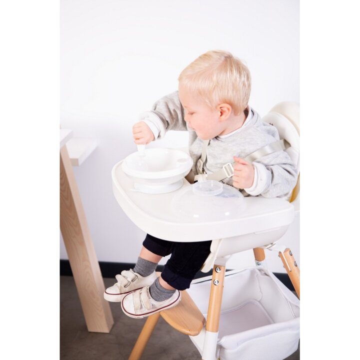 Стілець для годування Childhome Evolu 2 з бампером natural/white — Photo 34