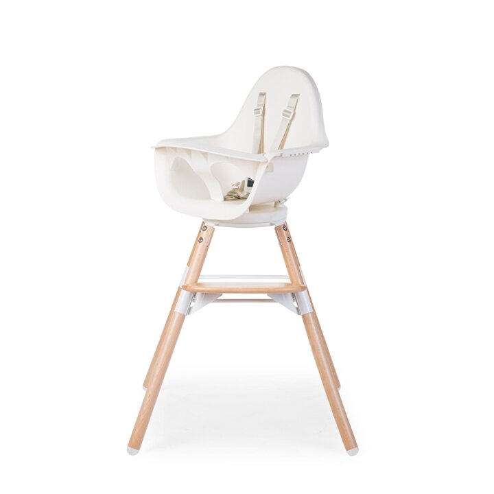 Стілець для годування Childhome Evolu ONE.80° з бампером - natural/white — Photo 24