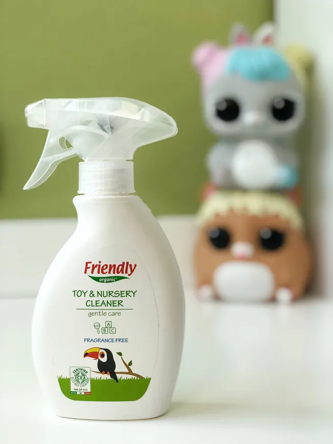 Органічний очищаючий засіб для дитячої кімнати та іграшок Friendly Organic 250 мл — Photo 16