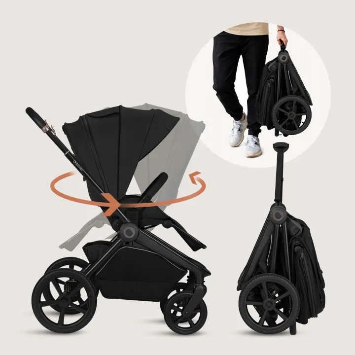 Універсальна коляска 3 в 1 Lionelo FREYA 3IN1 BLACK ONYX — Photo 14