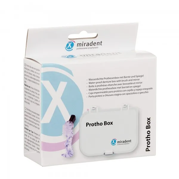 Футляр для зберігання протезів зі щіткою Protho Box, (Miradent) — Photo 4