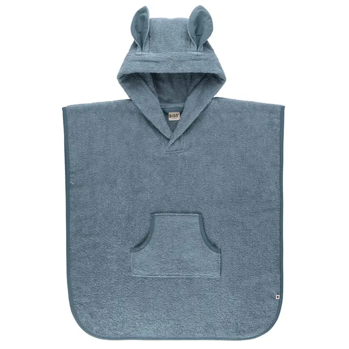 Рушник пончо з капюшоном BIBS Kangaroo Poncho Toddler Petrol — Photo 7