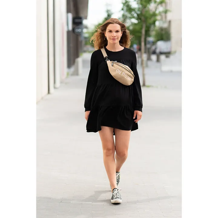 Сумка через плече Childhome Banana bag puffered beige, арт. CWBANAPBE — Photo 28