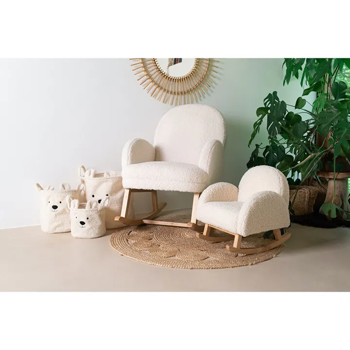 Крісло - гойдалка дитяче Childhome teddy white, арт. RCKTOW — Photo 19
