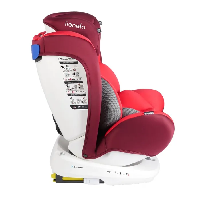 Дитяче автокрісло Lionelo BASTIAAN RED (white base) — Photo 5