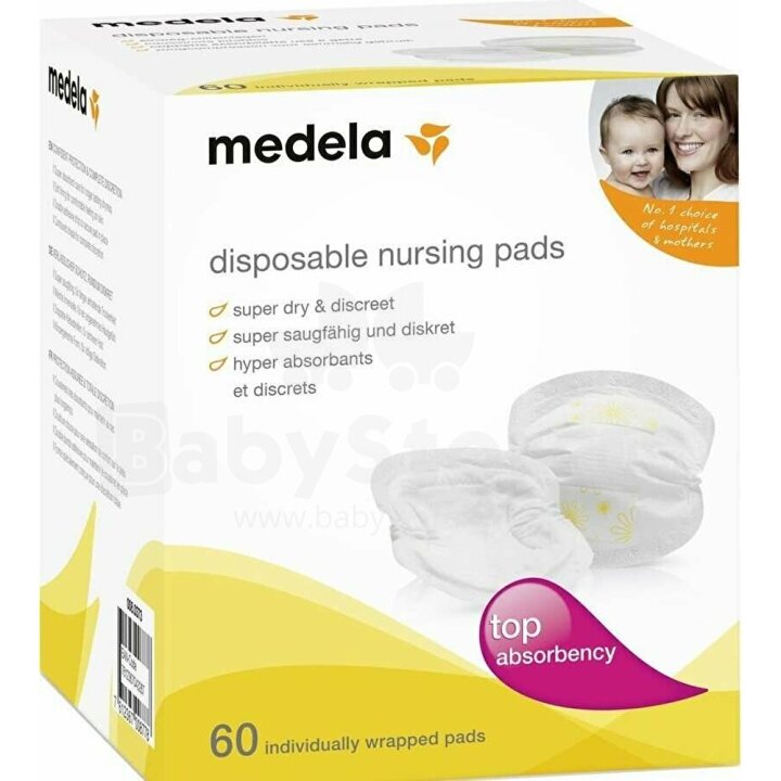 Вкладиші одноразові для бюстгальтера Medela Disposable Nursing Pads 60 шт — Photo 9