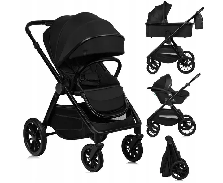 Універсальна коляска 3 в 1 Lionelo LAYLA 3IN1 BLACK ONYX — Photo 6