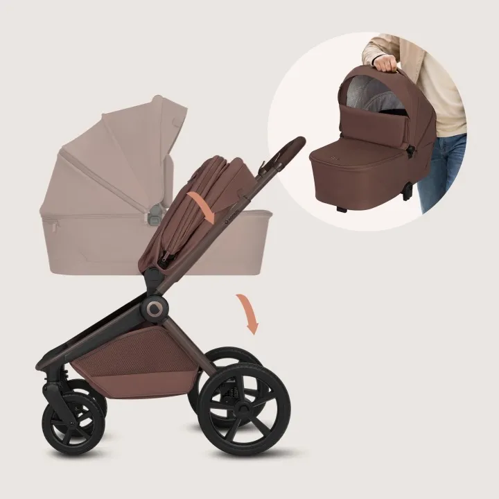 Універсальна коляска 3 в 1 Lionelo FREYA 3IN1 BROWN CHOCOLATE — Photo 8