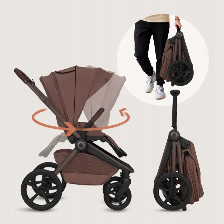 Універсальна коляска 2 в 1 Lionelo FREYA 2IN1 BROWN CHOCOLATE — Photo 15