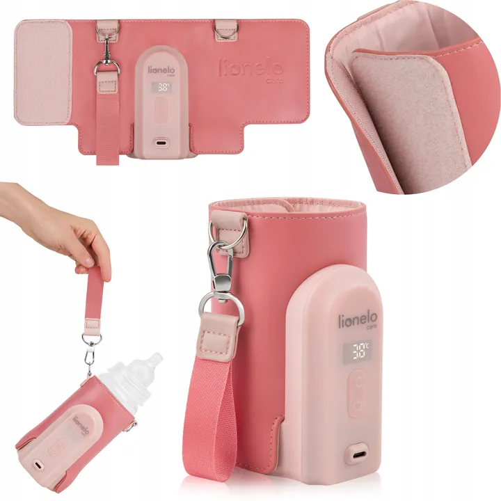 Підігрівач пляшок Lionelo THERMUP GO EVO CORAL PINK — Photo 5