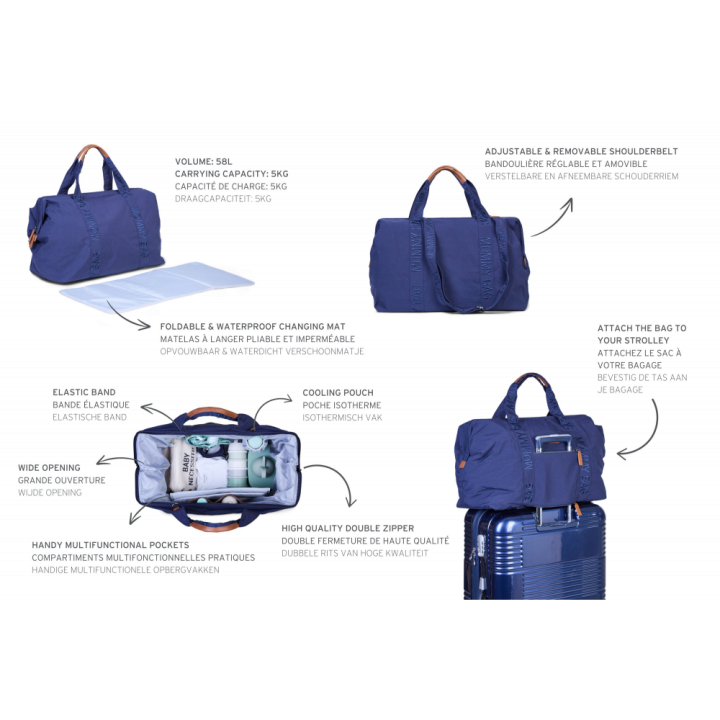 Сумка Childhome Mommy bag Signature navy — Photo 48