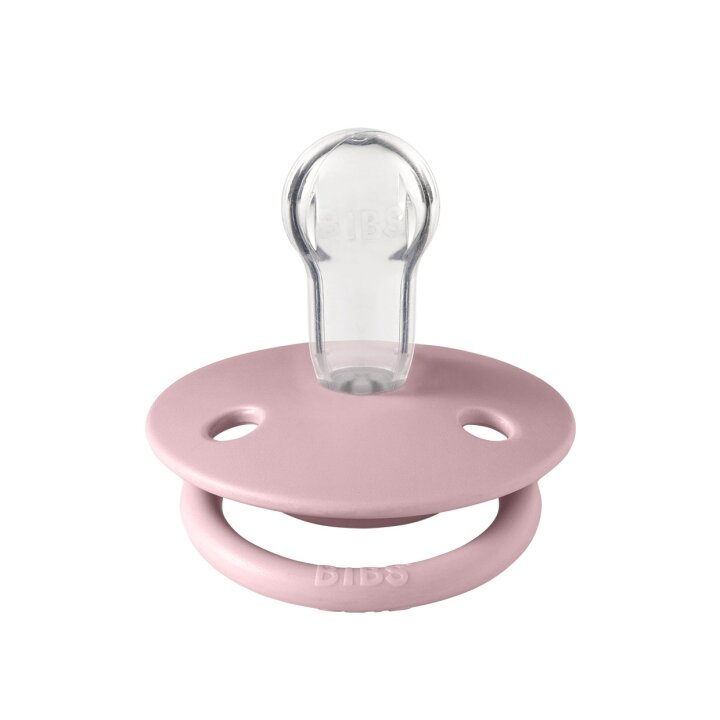 Соска пустушка BIBS De Lux Silicone Round (кругла) – Pink Plum 0-36 міс. — Photo 4