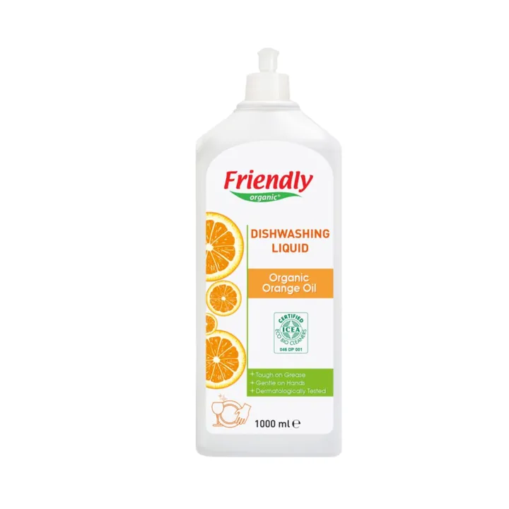 Органічний засіб для миття посуду Friendly Organic з апельсиновою олією 1000 мл — Photo 17