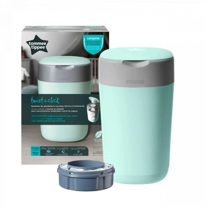 Накопичувач підгузків Tommee Tippee Twist&amp;Click 1 змінна касета Зелений — Photo 3