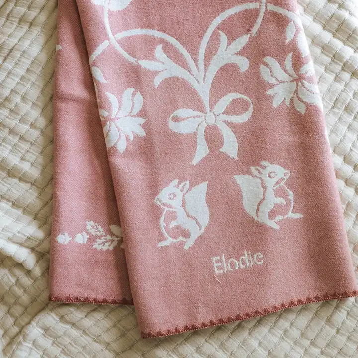  Плед Elodie Details Jacquard Blanket Mulberry Pink — Photo 12