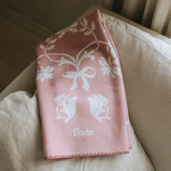  Плед Elodie Details Jacquard Blanket Mulberry Pink — Photo 13