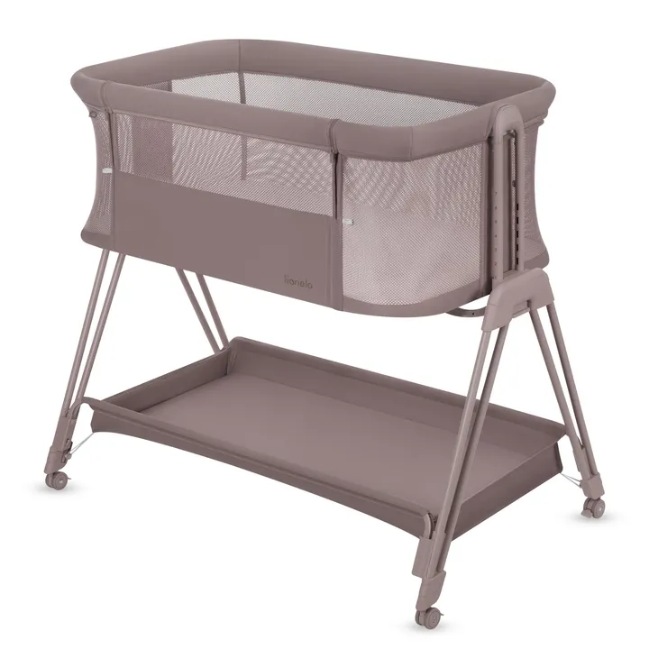 Ліжечко приставне Lionelo LUNA BEIGE TAUPE — Photo 14
