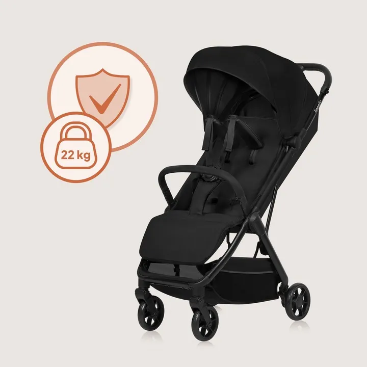 Прогулянкова коляска Lionelo JULIE AIR BLACK ONYX — Photo 5