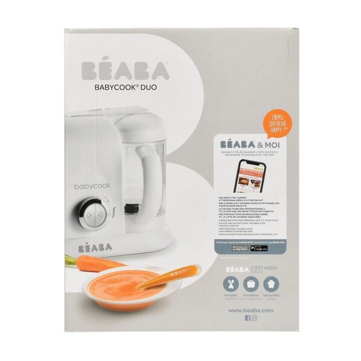 Пароварка-блендер Babycook Plus Beaba - white/silver — Photo 20