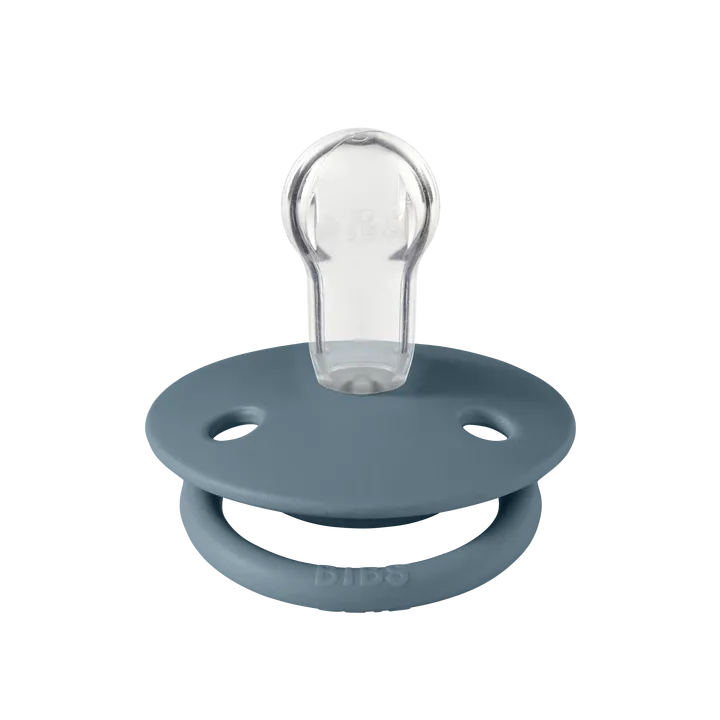 Соска пустушка BIBS De Lux Silicone Round (кругла) – Petrol 0-36 міс. — Photo 4