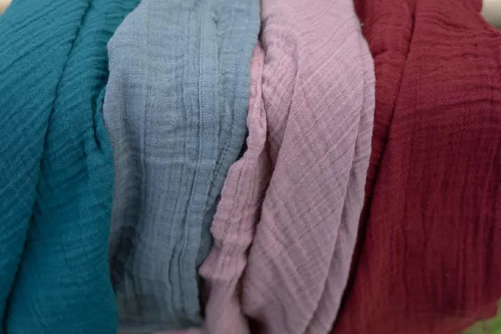 Муслінова тканина пелюшка BIBS Muslin Swaddle 1 шт в упаковці 120*120 см з сумкою для зберігання Petrol — Photo 22