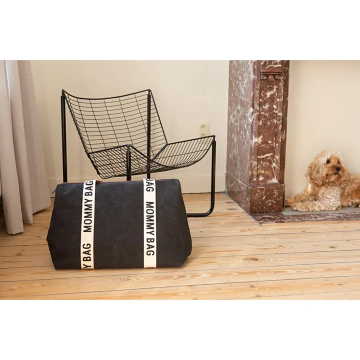 Сумка Childhome Mommy bag Signature canvas black, арт. CWMBBSCBL — Photo 19