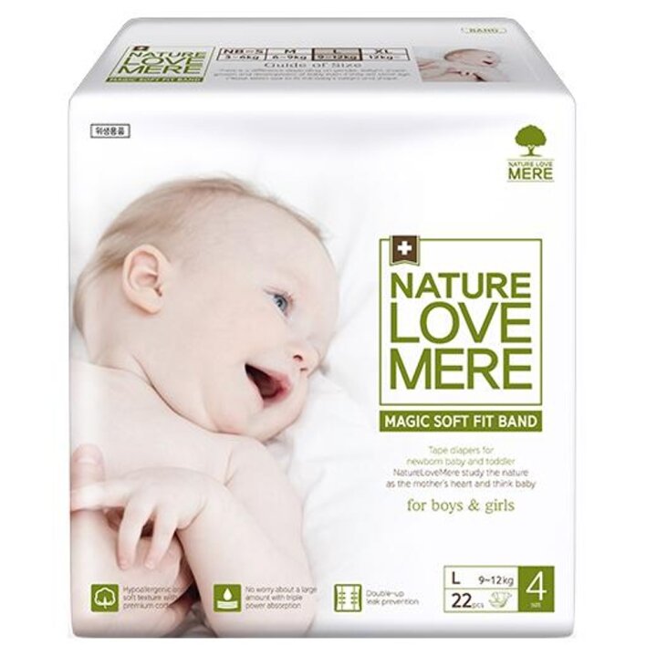 Підгузки NatureLoveMere Magic Soft Fit розмір L 22 шт