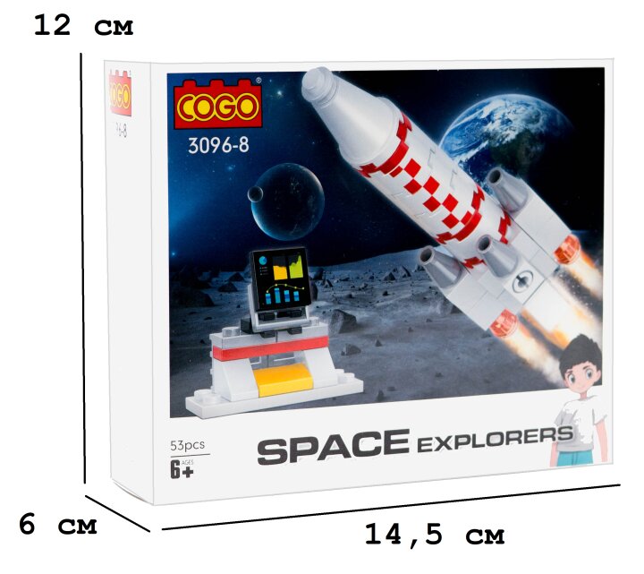 Конструктор &quot;Космічна подорож&quot; (53 елм.) Ракета / COGO