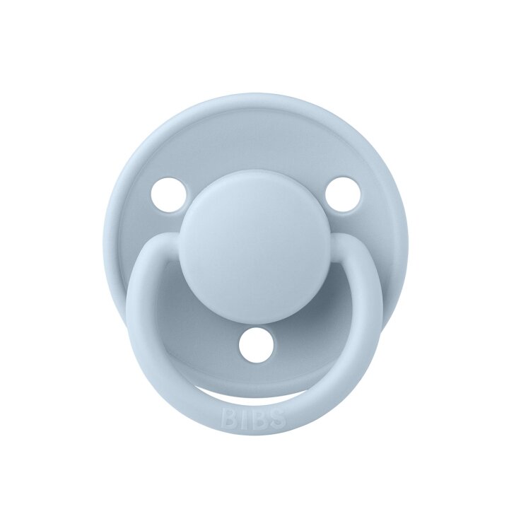 Соска пустушка BIBS De Lux Silicone Round (кругла) – Baby Blue/Baby Blue (2 в упаковці) 0-36 міс. — Photo 8