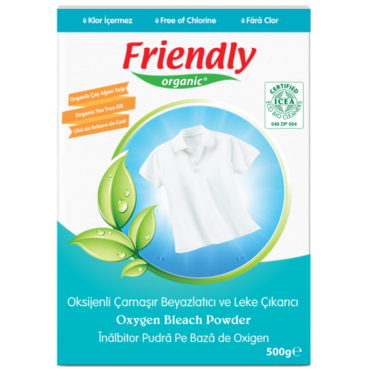 Органічний кисневий плямовивідник порошок Friendly Organic