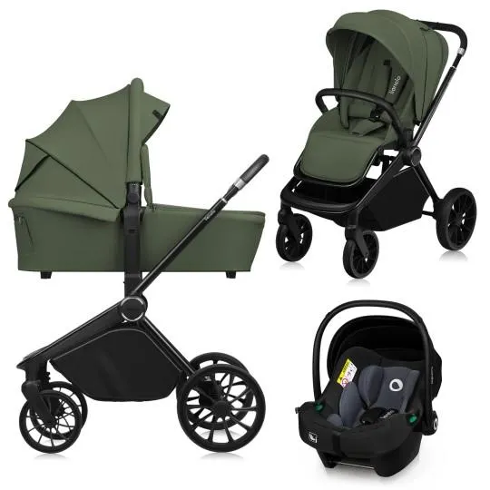 Універсальна коляска 3 в 1 Lionelo MIKA PLUS 3IN1 GREEN OLIVE — Photo 5