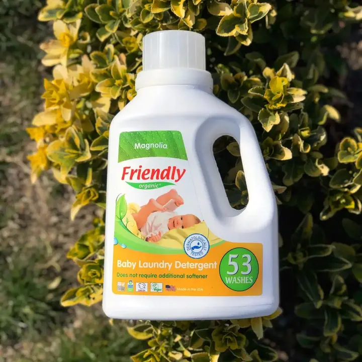 Органічний рідкий пральний порошок-концентрат Friendly Organic магнолія 1,57 літрів (53 прання) — Photo 14