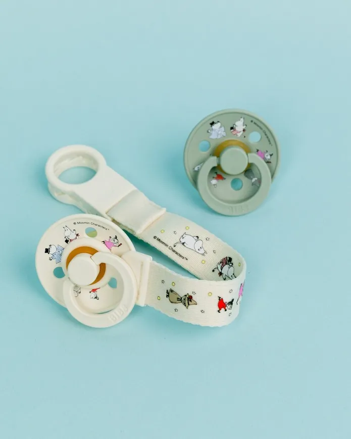 Пустушка BIBS x Moomins Colour Latex Round (кругла) Friends – Sage (6-18 міс) — Photo 10