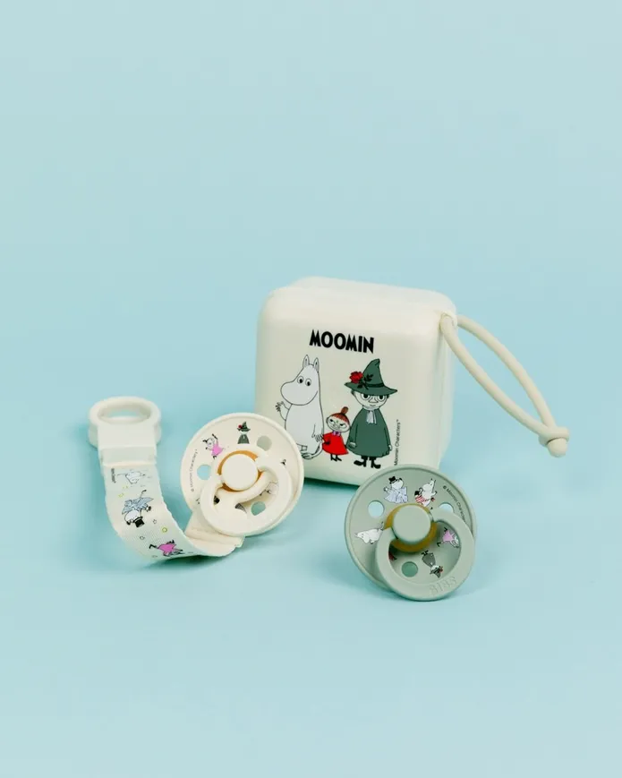 Пустушка BIBS x Moomins Colour Latex Round (кругла) Friends – Sage (6-18 міс) — Photo 11