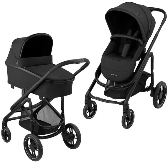 Коляска універсальна 2 в 1 MAXI-COSI Plaza Plus Essential Black — Photo 5