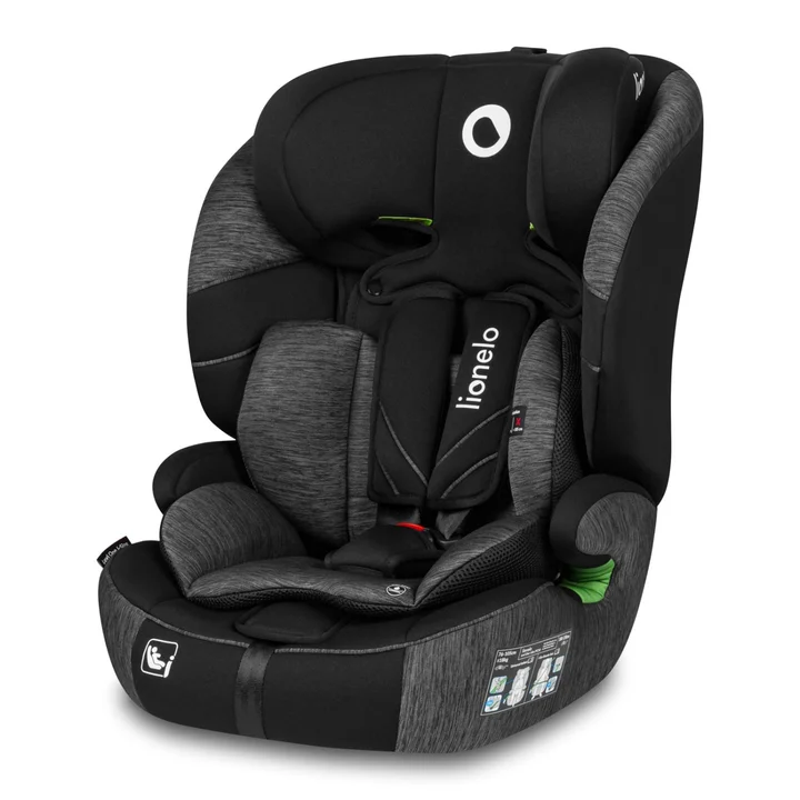 Дитяче автокрісло Lionelo LEVI ONE I-SIZE BLACK GREY — Photo 4