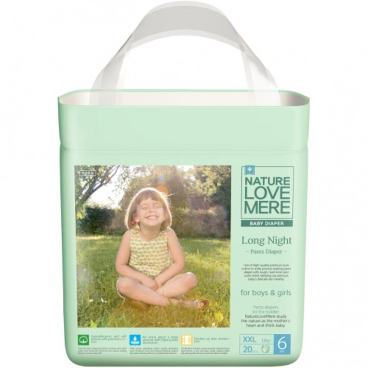 Підгузки дитячі NatureLoveMere серія Long night WW XXL 93250