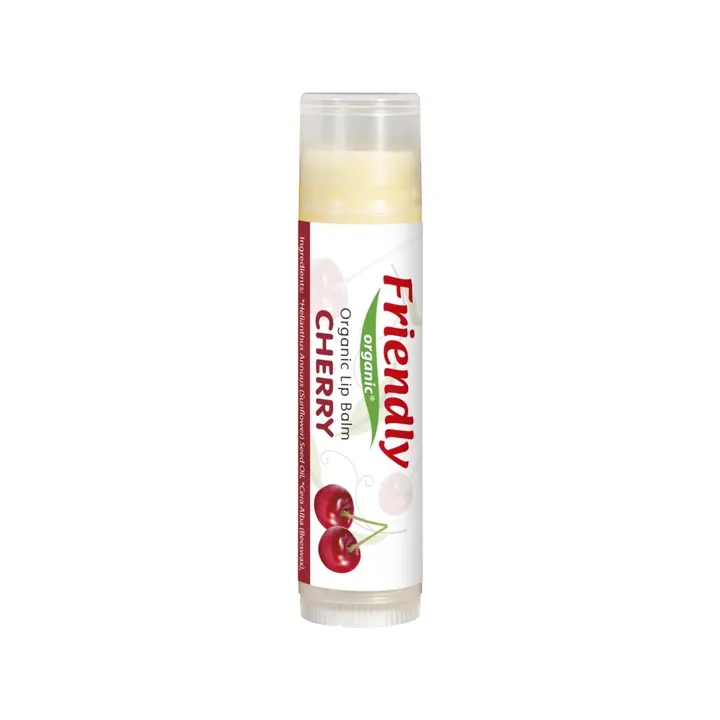 Органічний бальзам для губ Friendly Organic вишня 4,25 гр — Photo 10