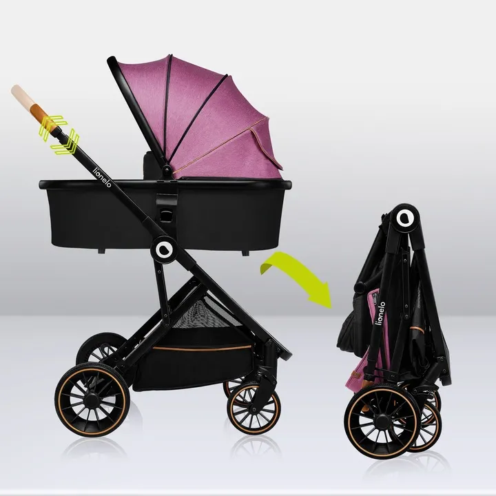 Універсальна коляска 2 в 1 Lionelo RIYA PINK VIOLET — Photo 4