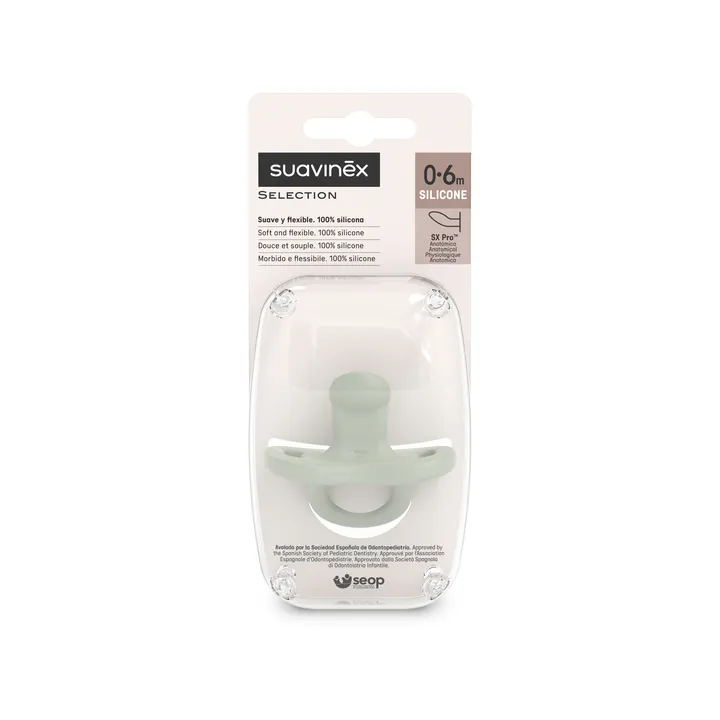 Пустушка силіконова анатомічна, 0-6 місяців, "Colour Essence"/зелена — Photo 5