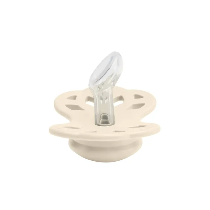 Соска пустушка BIBS Infinity Silicone Anatomical (анатомічна) – Ivory 0-6 міс. — Photo 2