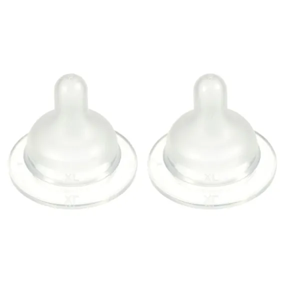 Силіконова соска до пляшечки для годування Difrax S-bottle Wide XL (2шт)