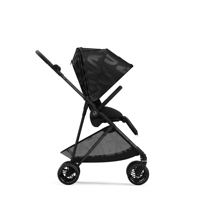 Прогулянкова коляска Cybex Melio Carbon Real Black (з бампером) — Photo 10