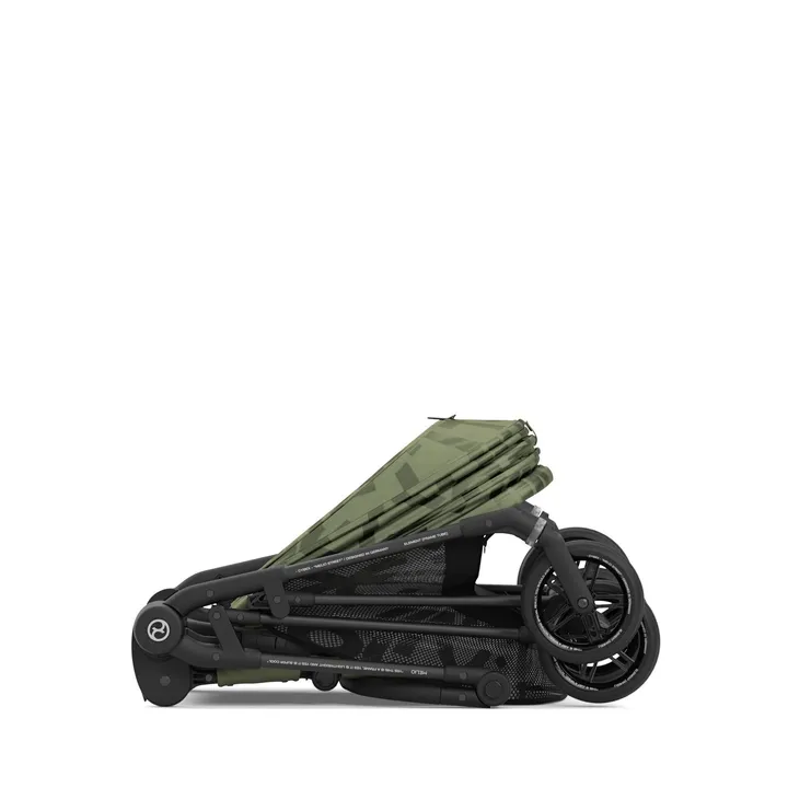 Прогулянкова коляска Cybex Melio Carbon Olive Green (з бампером) — Photo 11