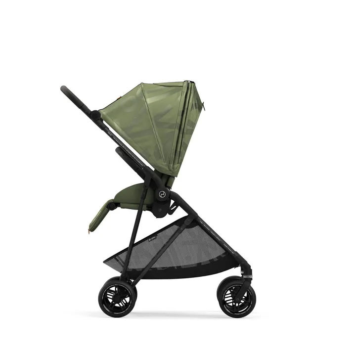 Прогулянкова коляска Cybex Melio Carbon Olive Green (з бампером) — Photo 8