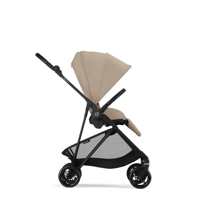 Прогулянкова коляска Cybex Melio Carbon Almond Beige (з бампером) — Photo 9
