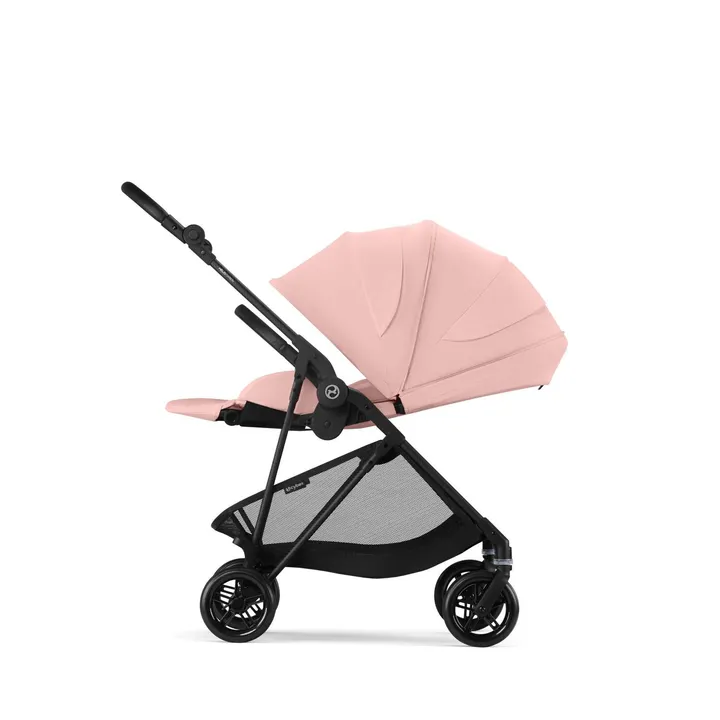 Прогулянкова коляска Cybex Melio Carbon Candy Pink (з бампером) — Photo 11