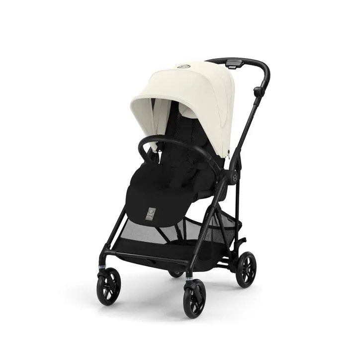 Прогулянкова коляска Cybex Melio Carbon Canvas White (з бампером) — Photo 7