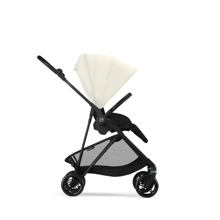 Прогулянкова коляска Cybex Melio Carbon Canvas White (з бампером) — Photo 10
