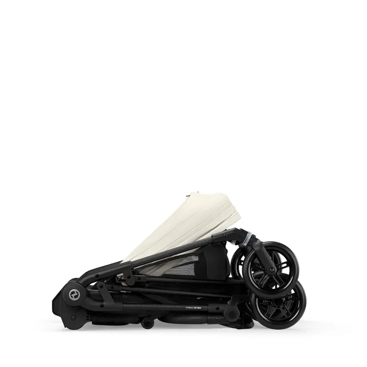 Прогулянкова коляска Cybex Melio Carbon Canvas White (з бампером) — Photo 13